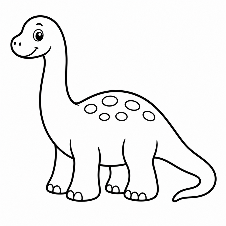 Brontosaurio para colorear