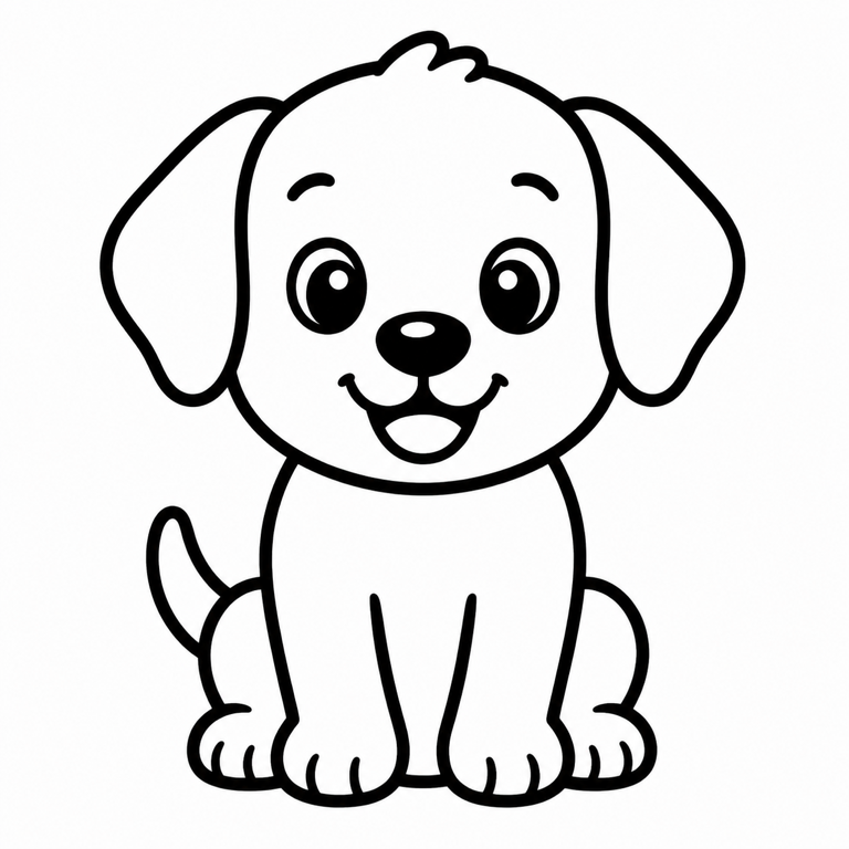 Dibujo de perro para colorear