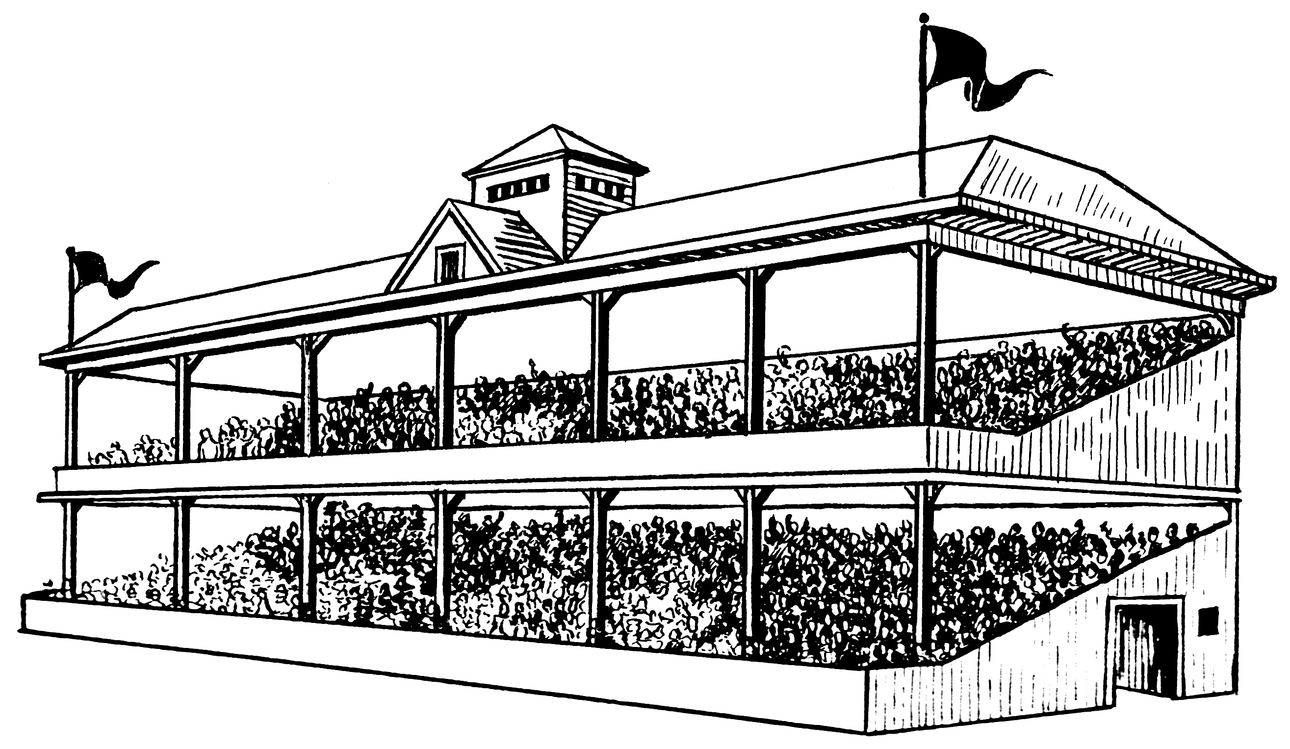 Gradería para colorear