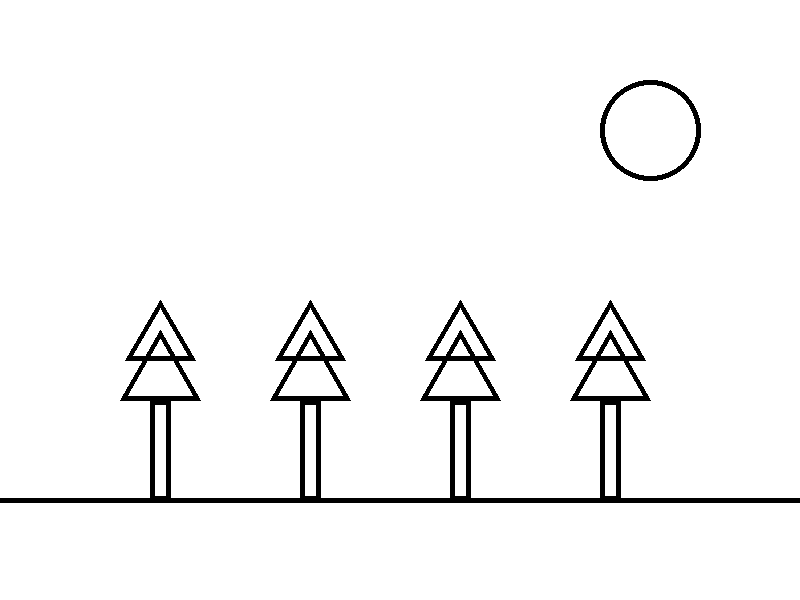 Paisaje 3 para colorear