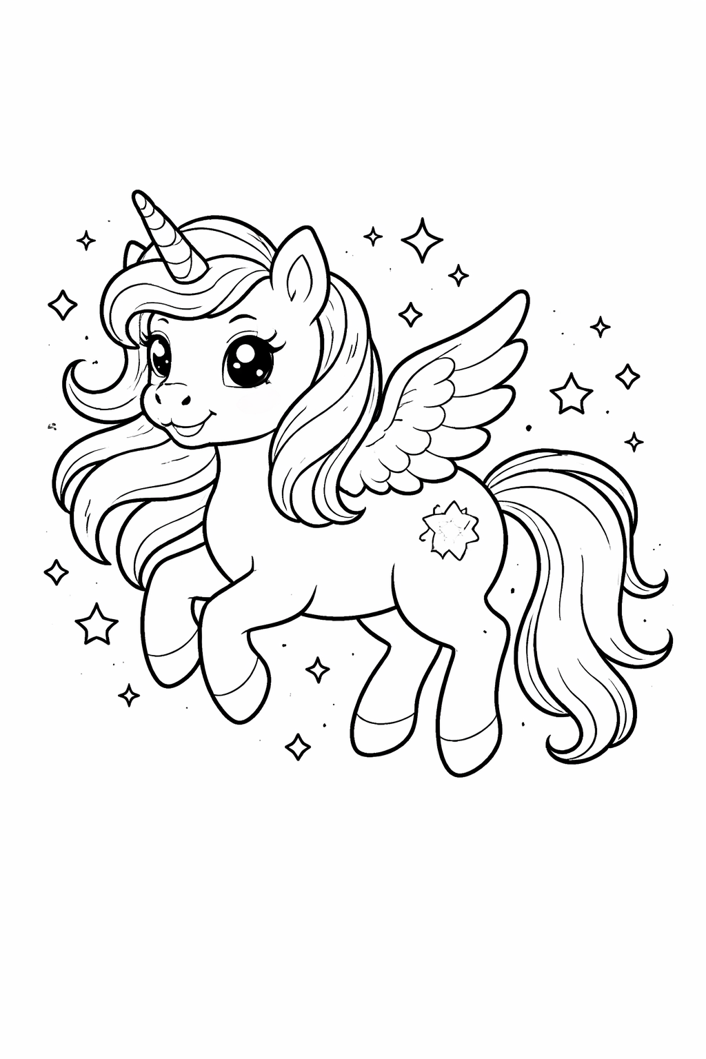 Pony 3 para colorear
