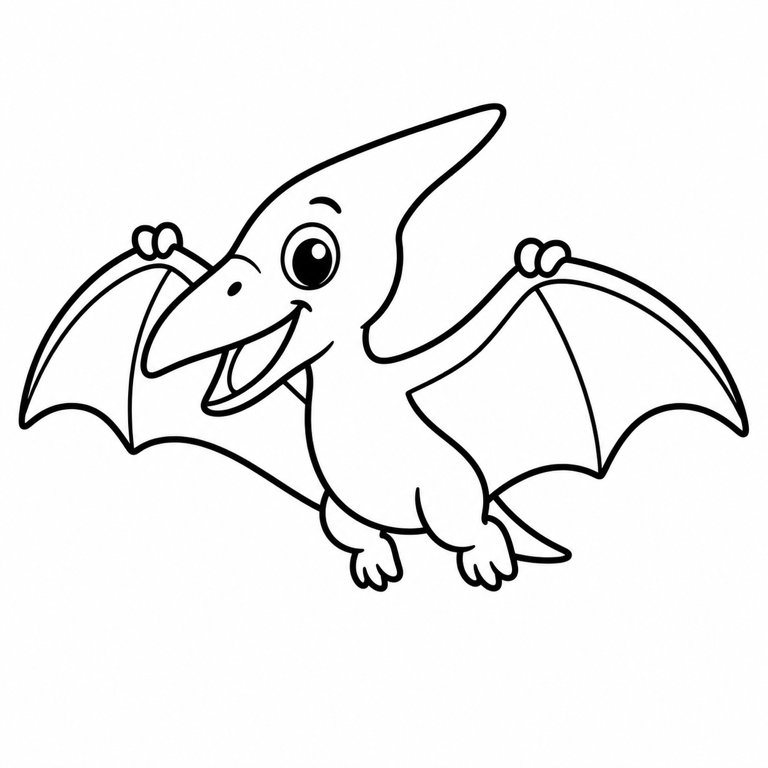 Pterodáctilo para colorear
