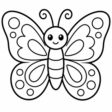 Mariposa para colorear
