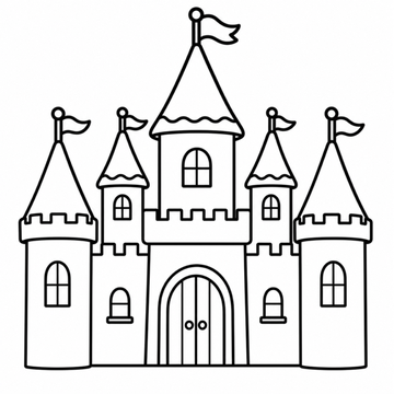 Castillo para colorear
