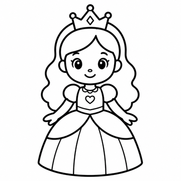 Princesa para colorear