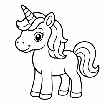 Unicornio para colorear