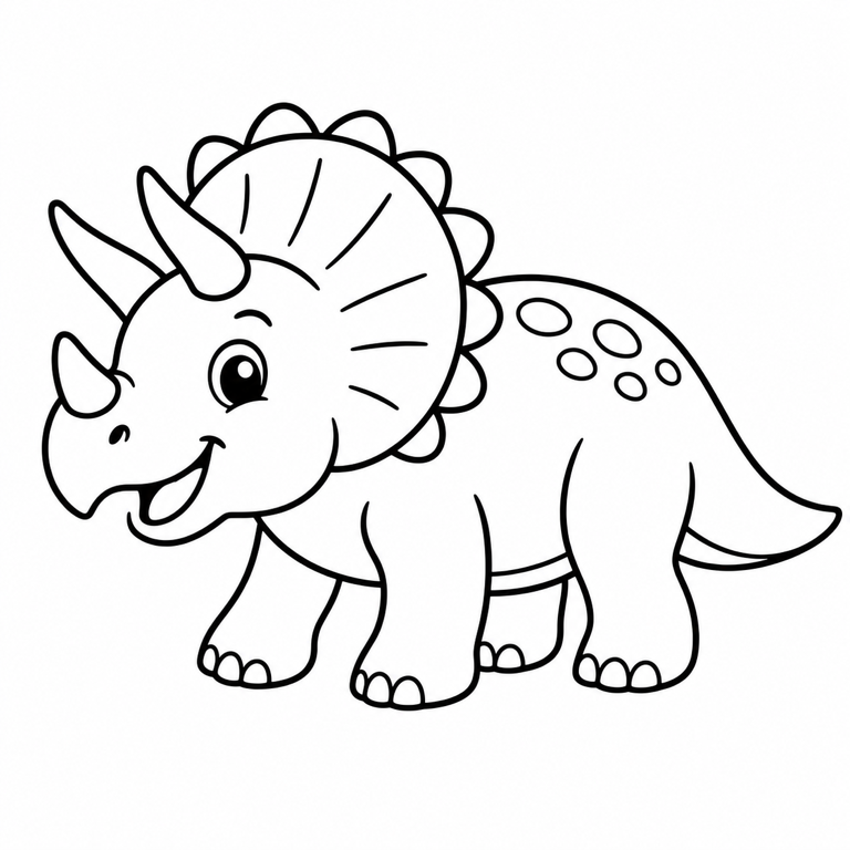 Triceratops para colorear